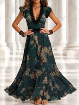 Gracja™ | Sukienka maxi vintage w kwiaty