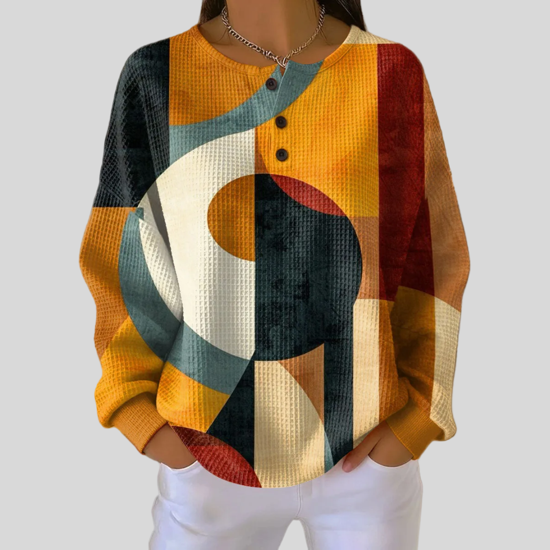 Marianna™ | Bluza z geometrycznym nadrukiem