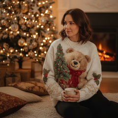 Elena™ | Świąteczny sweter z odświętnymi detalami