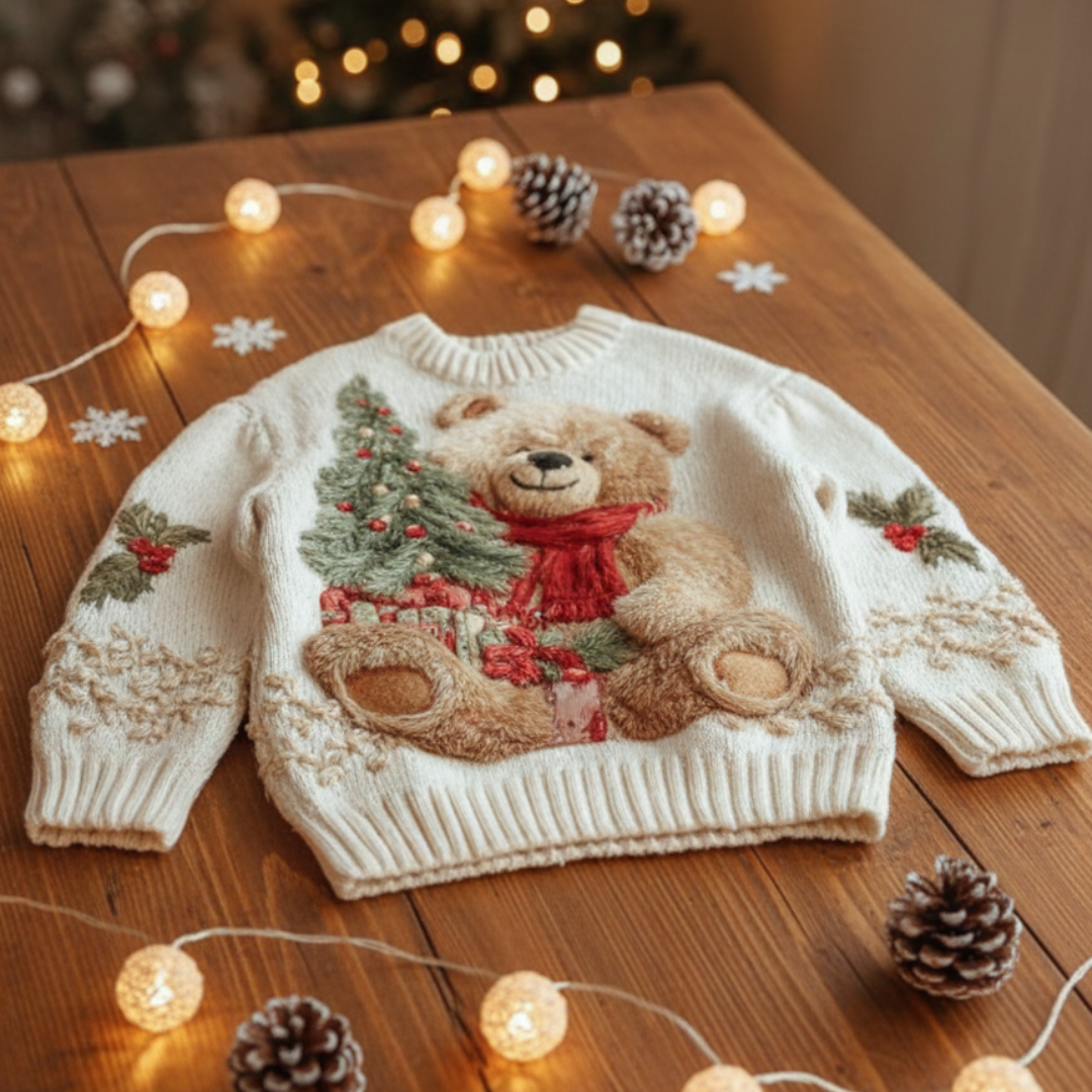 Elena™ | Świąteczny sweter z odświętnymi detalami