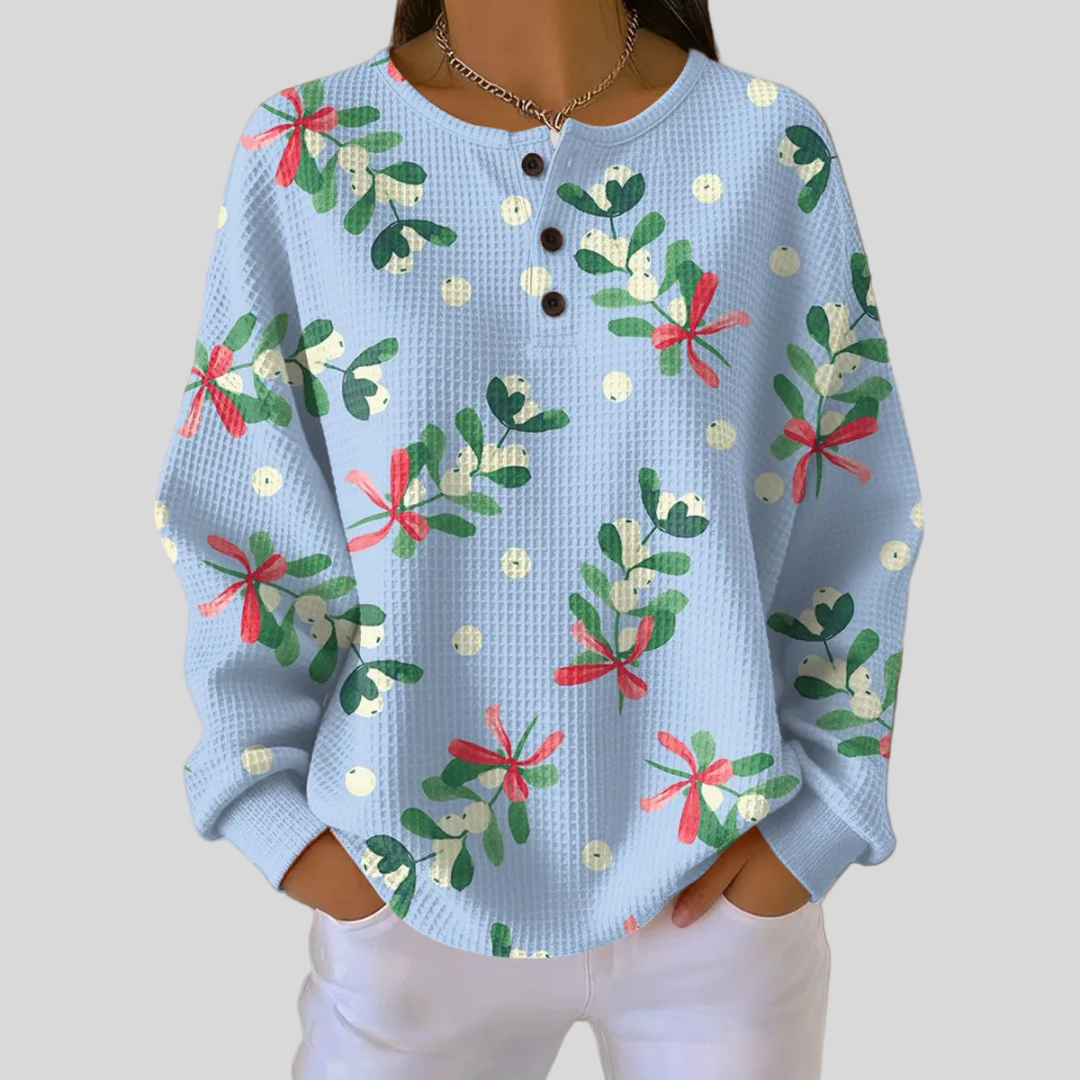 Mariola™ | Bluza z nadrukiem ostrokrzewu