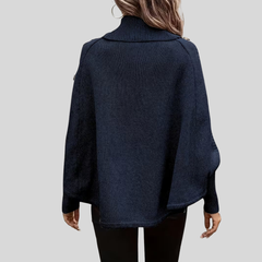 Hilda™ | Sweter w warkocze z wysokim kołnierzem
