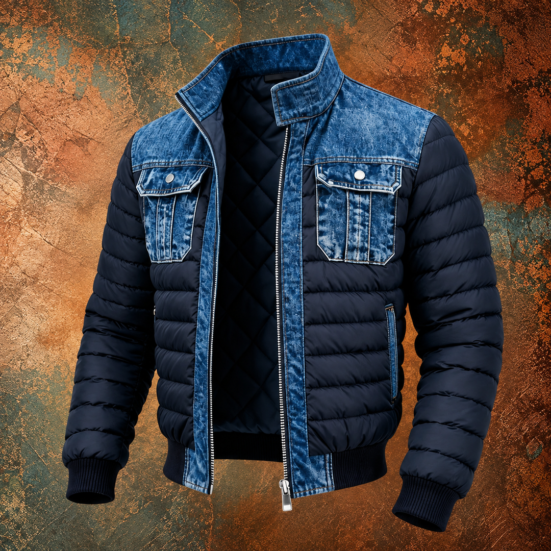 Tymon™ | Ocieplana kurtka jeansowa
