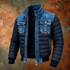 Tymon™ | Ocieplana kurtka jeansowa