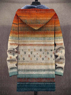 Elza™ | Artystyczna bluza z kapturem w kolorowe wzory