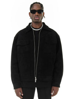 Bronisław™ | Zamszowa kurtka oversize