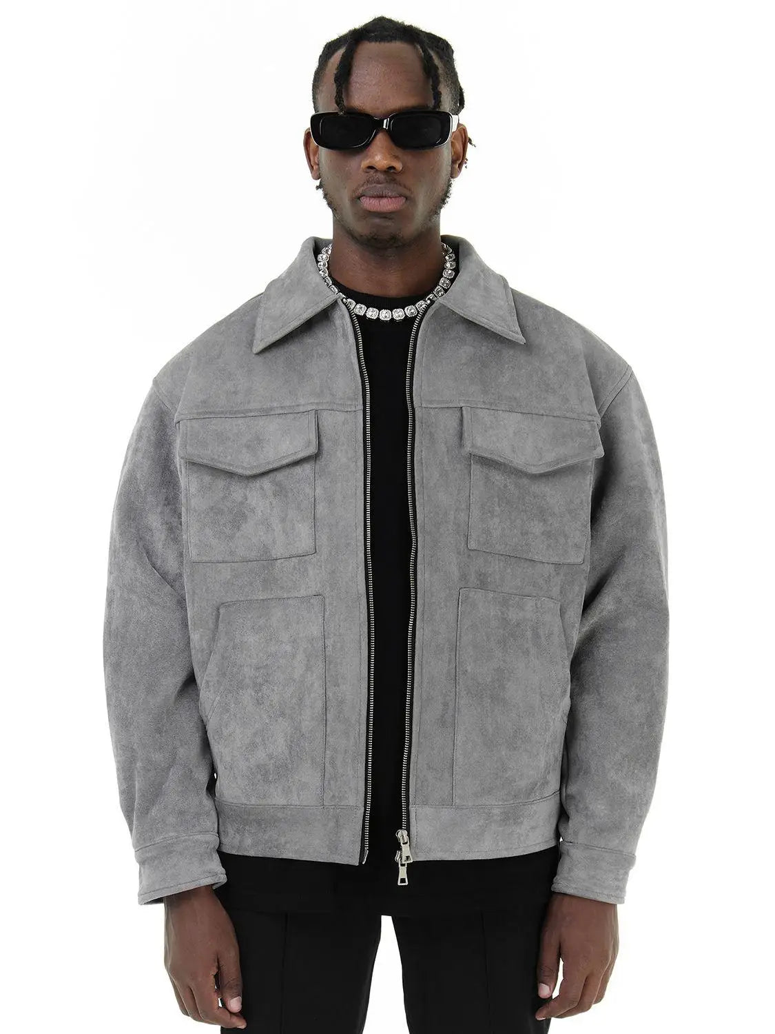 Bronisław™ | Zamszowa kurtka oversize