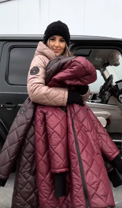 Bogna™ | Elegancka pikowana kurtka puchowa z kapturem
