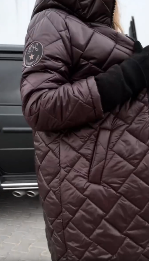 Bogna™ | Elegancka pikowana kurtka puchowa z kapturem