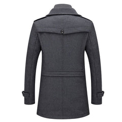 Antoni™ | Długi płaszcz zimowy w klasycznym brytyjskim stylu