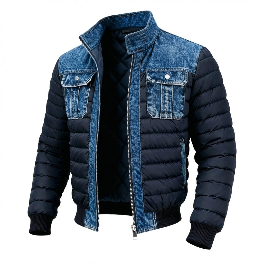 Tymon™ | Ocieplana kurtka jeansowa