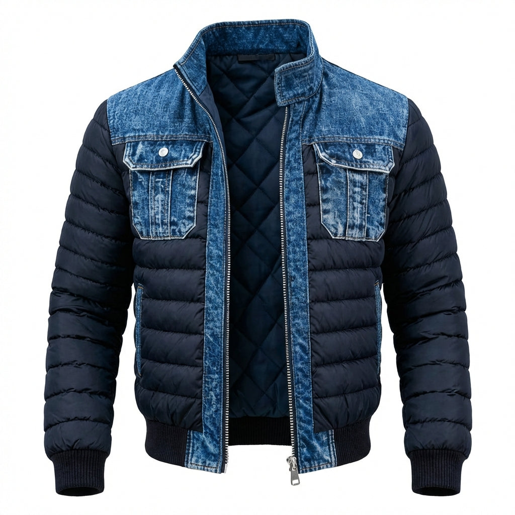 Tymon™ | Ocieplana kurtka jeansowa