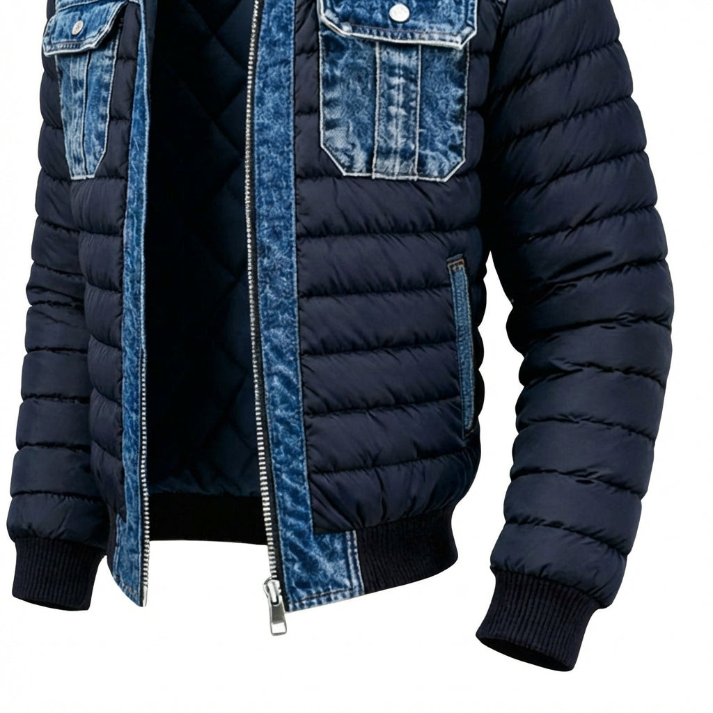 Tymon™ | Ocieplana kurtka jeansowa