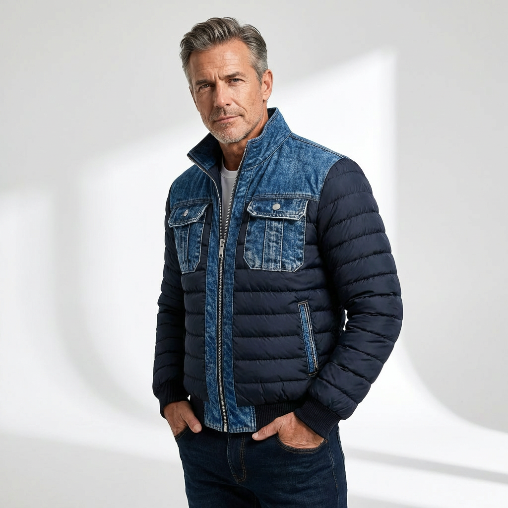 Tymon™ | Ocieplana kurtka jeansowa