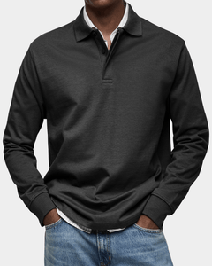 Krzysztof™ | Sweter polo z długim rękawem