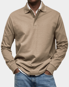 Krzysztof™ | Sweter polo z długim rękawem