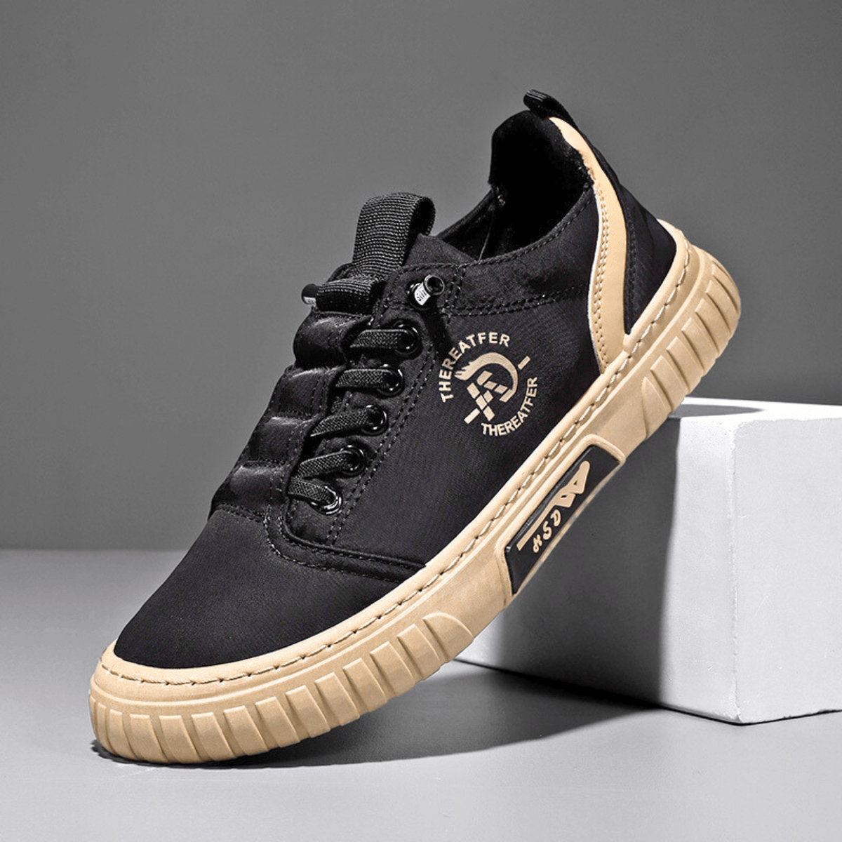 Cezary™ | Casualowe sneakersy z kontrastową podeszwą