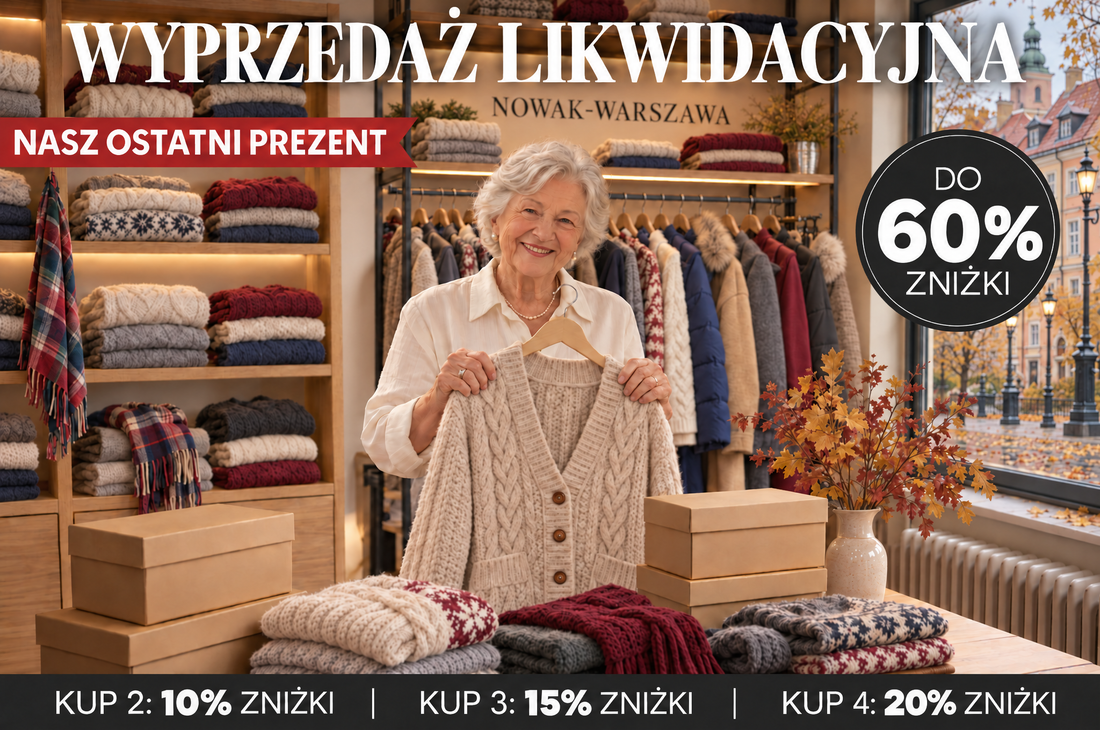 Wyprzedaż likwidacyjna – do 60% zniżki